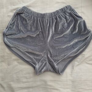 Brandy Melville (John Galt) Velvet Light Blue Gray Women's Shorts